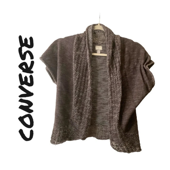 Converse Grey Knit Sweater - Picture 1 of 2